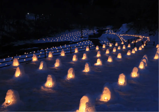 Yunishikawa-onsen KAMAKURA Snow House Festival